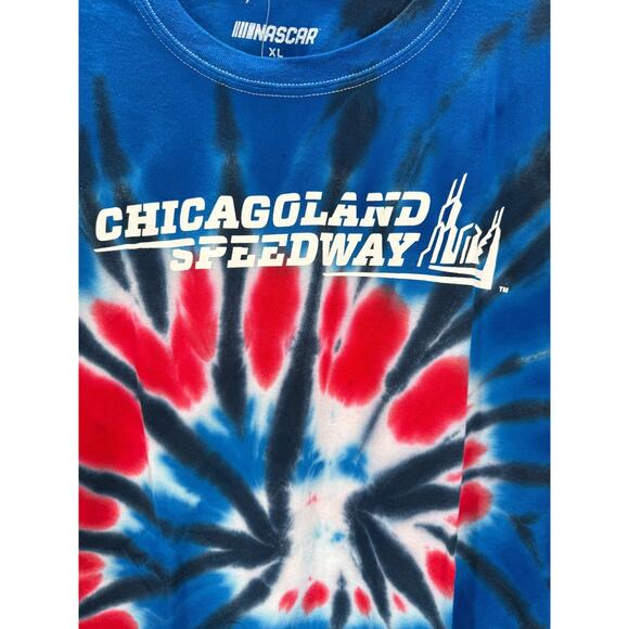 Chicagoland Spedway Tie Dye Shirt Nascar Men's Size XL New Tee - Picture 5 of 7